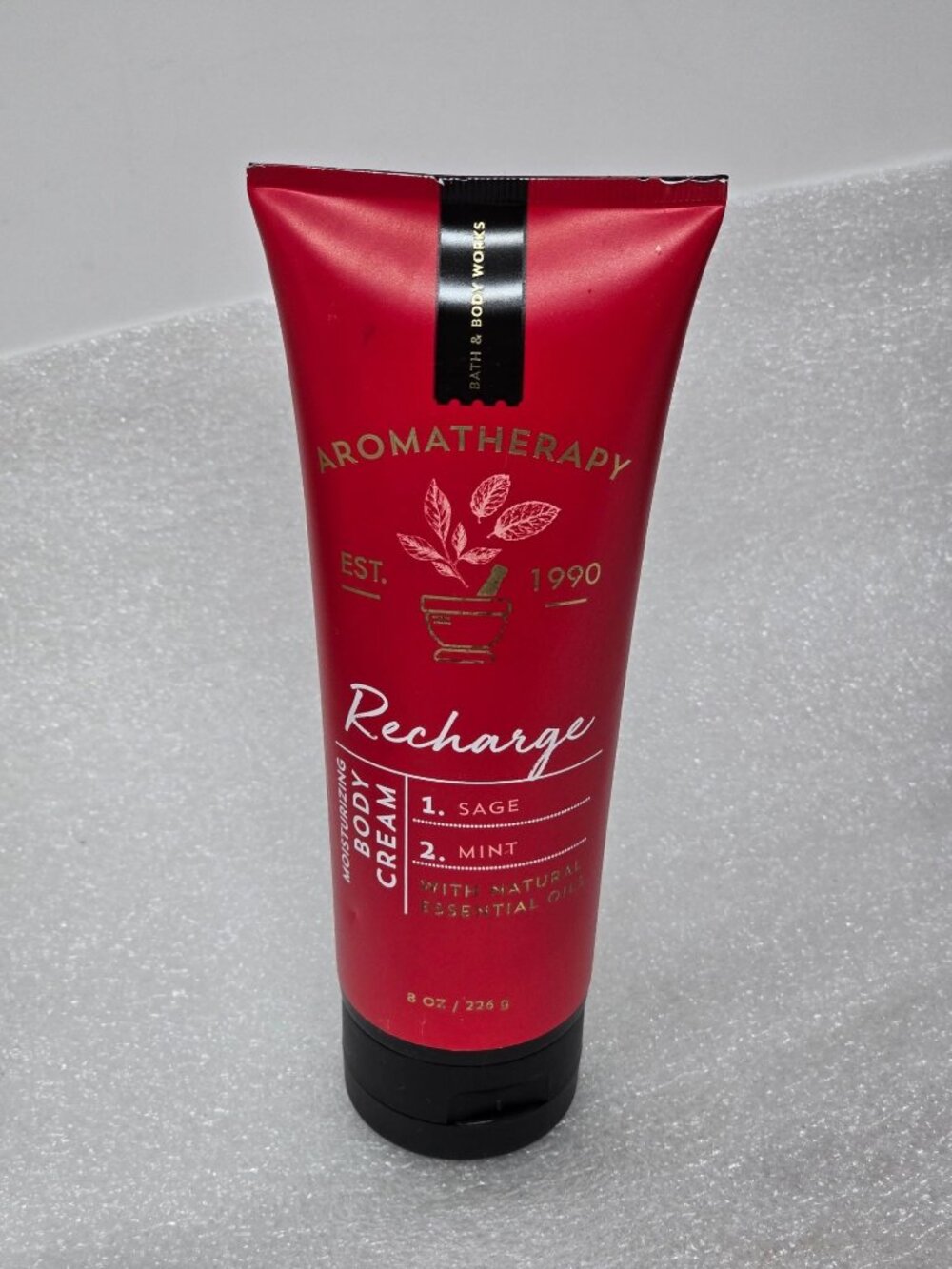Bath & Body Works Aromatherapy Recharge Moisturizing Body Cream Sage Mint 8 Oz
